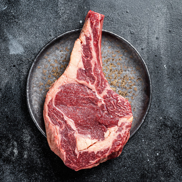 Thick Cut Grass fed Beef Rib-Eye Sharing Steak (on the bone) (Serves 2-3) (Irish Moiled, Frozen)