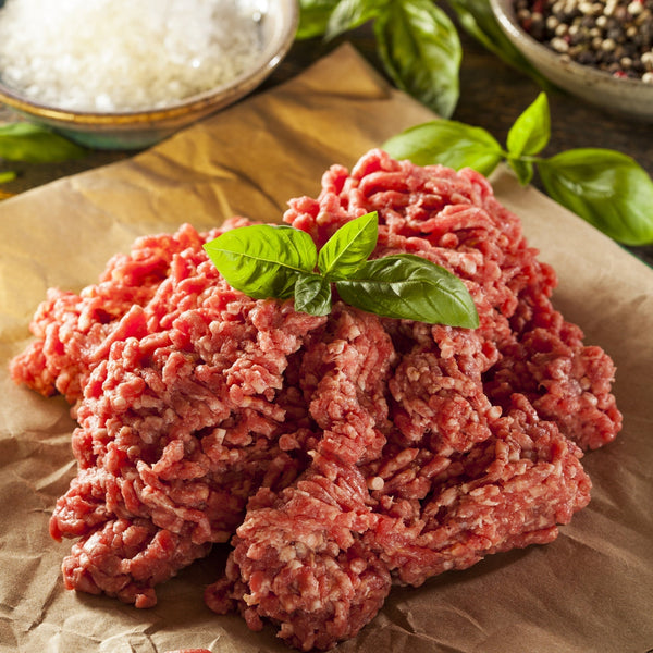 Grass Fed Beef ox heart mince  (gluten free, frozen, quick frozen, un-aged)