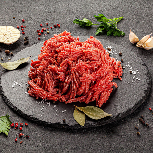 Quick frozen un-aged Paleo Beef Mince, (Grass fed minced Beef, Minced  Beef Heart, Minced Beef Kidney 80/10/10 mix)