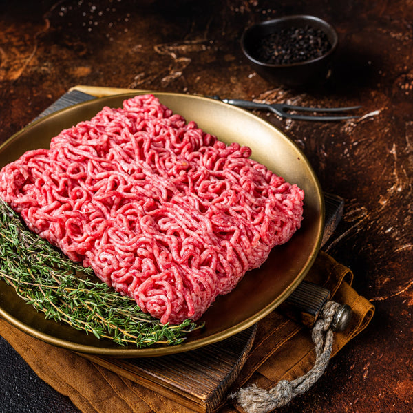 Grass fed Un-aged Liver Enriched Lamb Mince, (Lamb & Lamb Liver,  90/10 mix) (90% lamb meat, 10% lamb liver), quick frozen, un-aged)