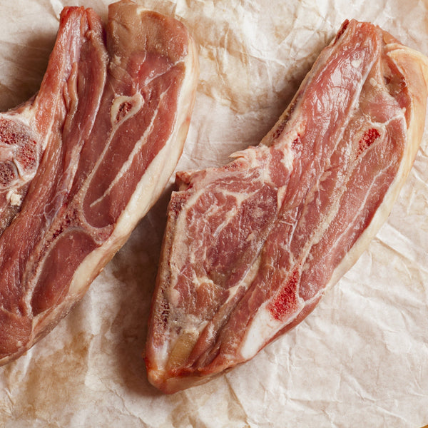 Grass fed lamb shoulder chop (quick frozen, un-aged)