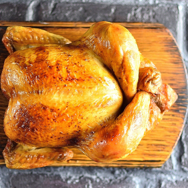 Free range chicken whole large (min weight 1.6kg) (unaged, quick frozen, oven-ready)