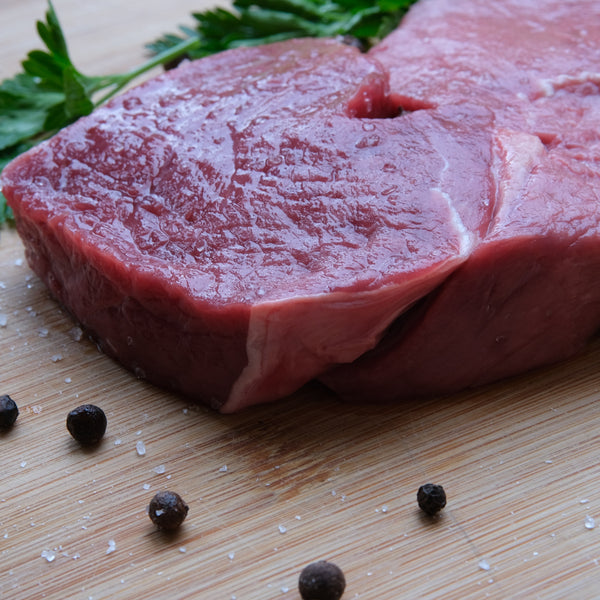 Thick cut grass fed beef rump sharing steak (450 g) (serves 2) (chilled, 21 day aged)