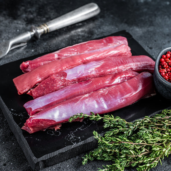 Wild venison tenderloin (fillet) (unaged, quick frozen)