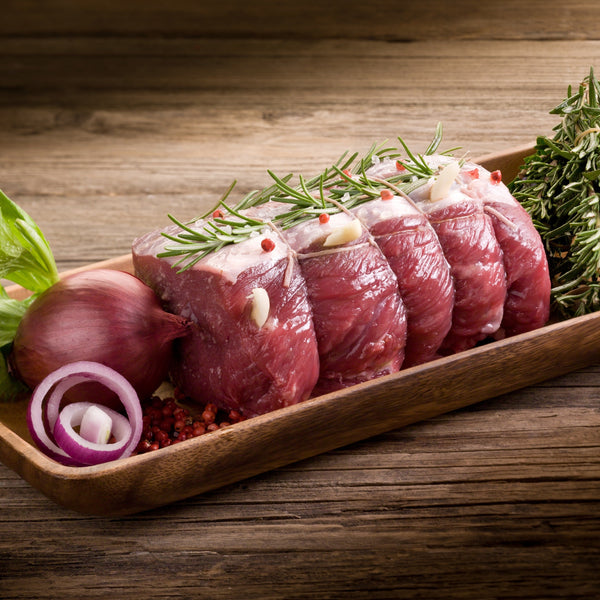 Wild venison saddle loin roast (boned & rolled, frozen)