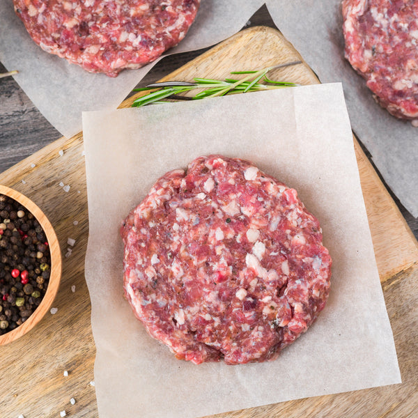 Wild Boar, juniper, thyme & garlic burger (gluten free, frozen)