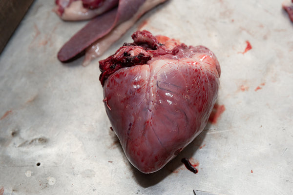 Pasture raised Free range pork heart (frozen)